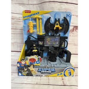 Fisher-Price Imaginext DC Super Friends, Batman Bat Command Center Playset NEW